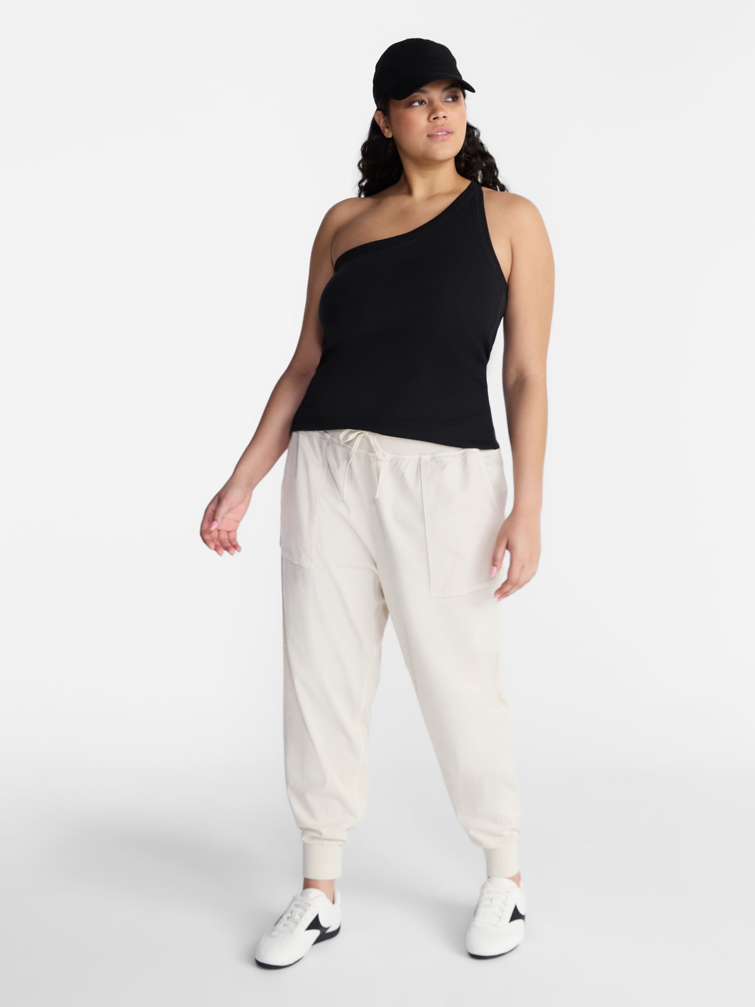 Avia Women's and Women's Plus Relaxed Fit Joggers, 28'' Inseam, Sizes XS-4X