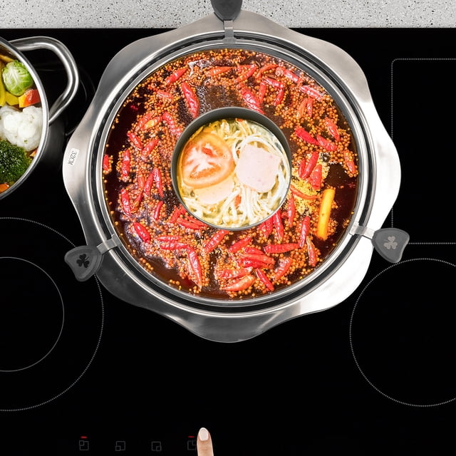 TAILTOSS 1Pack 39X11CM Hot Pot with Lifting Drainage and Rotating Function for Enhanced Cooking