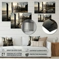 thumbnail image 4 of Designart "Pier Reflections Beach Photo II" Nautical & Beach Metal Wall Art, 4 of 5