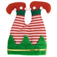 thumbnail image 1 of KAKOWELY Divertido gorro navideño portátil para fiestas navideñas, creativo gorro con forma de pata de elfo, recuerdo de fiesta navideña, 1 of 5