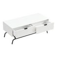 thumbnail image 5 of Furniture of America Estee 2-Drawer Wood Indoor Coffee Table, White Pure, 5 of 8