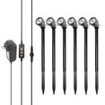 thumbnail image 1 of 6PCS 4 LEDs RGB Outdoor Light Lawn Lamp Kit Set, 1 of 8