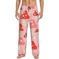 thumbnail image 2 of Kdxio Cute Mushroom1 Print Men's Sleep Pajama Pant Lounge Pants with Pockets, 2 of 8