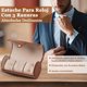 thumbnail image 2 of Caja de Reloj con 3 Ranuras, Watch Roll de Viaje Organizador Cuero PU Relojero Estuche de Exhibición Almacenamiento Enrollable con Almohadas de Espuma Extraíble, 2 of 4