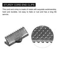 thumbnail image 4 of Unique Bargains 50Pack Ribbon Crimp Clamp Ends 16mm Cord End Clasp for DIY Craft Metallic Black, 4 of 7