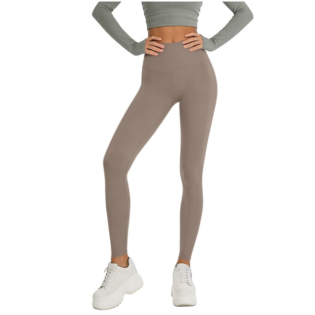 Pantalones Sueltos de Yoga para Mujeres de Cintura Alta de Color Sólido de Longitud Completa Material Suave Elástico para Gimnasio de Baile de Yoga Y Desgaste Casual