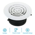 thumbnail image 3 of Unique Bargains Grille de Diffuseur de Plafond Réglable 4 Pouces Ronde avec Écran Rotatif, 3 of 5