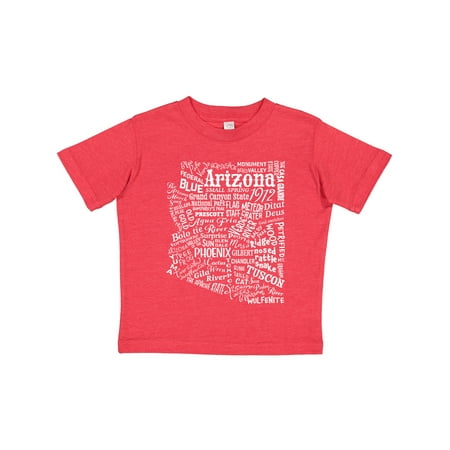 

Inktastic Arizona Word Salad- State Outline Gift Toddler Boy or Toddler Girl T-Shirt