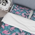 thumbnail image 4 of Designart 'Handdrawn Tropical Flowers' Mid-Century Modern Duvet Cover Set, 4 of 4