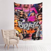Brat-z Tapestry Kawaii Tapestry Room Decor Aesthetic Cute Room Decor Anime Tapestry For Bedroom Living Room Teen Girl Room Decor Wall Decoration Tapestry Wall Hanging80x60in