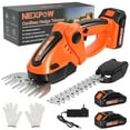 thumbnail image 1 of NEXPOW Cortasetos Inalámbrico de 24 V: Cortacésped 3 en 1, Cortacésped Arbustivo y Cortacésped Eléctrico, Baterías Dobles, Ligero y Potente (Naranja), 1 of 8