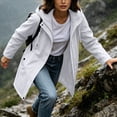 thumbnail image 5 of thefmos Women Plus Size Fall Winter Hooded Zip Up Coat Casual Basic Solid Outerwear Long Sleeve Jacket Cold Weather Fashion, White M, 5 of 9