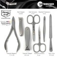 thumbnail image 2 of SHPITSER Professional 7pc TopInox Surgical Stainless Steel Tools Manicure Pedicure Set in Genuine Durable Leather Case Handmade in Solingen Germany for Nail and Cuticle Care, 2 of 10