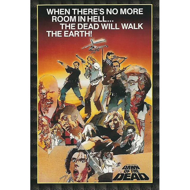 Póster de seda de película de Terror raro, arte de pared, pintura decorativa para el hogar, caliente, Amanecer de los muertos