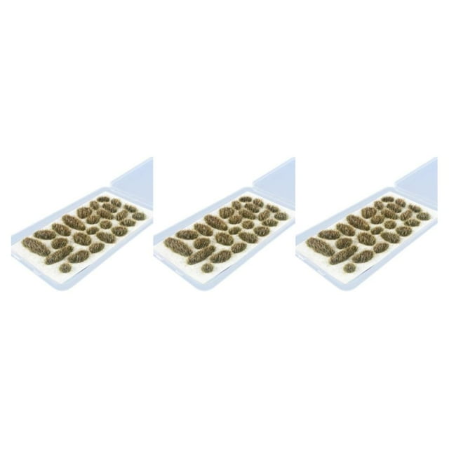 ZheElen 25x Simulation Cluster Green Grass for Train Scenery Decor Accessory Model Landscape Autumn Green 6mm 3Set