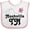 White and Pink, variant on Inktastic Nashville Girls Baby Bib