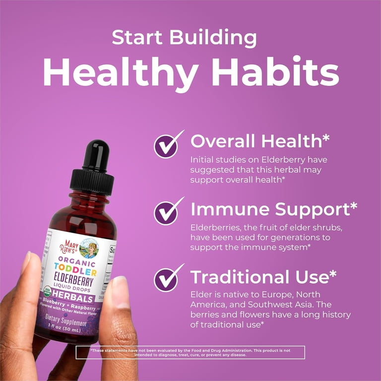 MaryRuth's Organic Elderberry Drops For Toddlers, Ages 1-3 photo 4