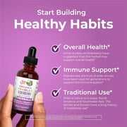 MaryRuths Elderberry Liquid Drops for Toddlers Ages 1 to 3, USDA Organic Herbal Supplement, Immune Support, Overall Health, Vegan, Unisex, 1 fl oz