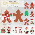 thumbnail image 2 of Toplive Christmas Ornaments 12 Pack Christmas Gingerbread Man for Christmas Tree Decorations, Home Decorations, Parties, Holidays, 2 of 3