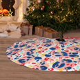 thumbnail image 6 of Sikiie Leopard Print (2) 30-48 inches {designName} Print Christmas Tree Skirt Snowman Xmas Tree Skirt with Edge Christmas Decorations for Holiday Party36", 6 of 7