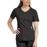 Landau Rounded V-Neck Tunic Scrub Top