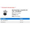 thumbnail image 2 of Idle Control Valve - Compatible with 1995 - 1999 BMW M3 1996 1997 1998, 2 of 2