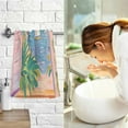 thumbnail image 7 of Yayeee 100% Cotton Hand Towels for Bathroom 16" x 28" Soft Absorbent Kitchen Towel, Pink Seaside Boat, 7 of 7