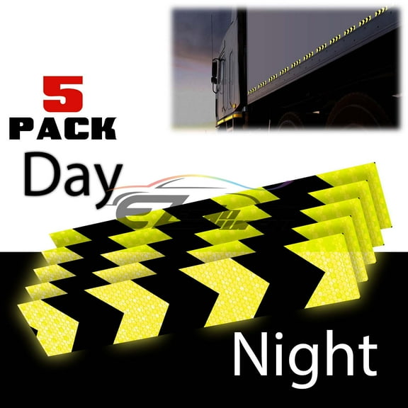 DOT-C2 Conspicuity Arrow Reflective Tape Strip 1 Foot Safety Warning Trailer RV