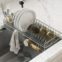 Kraus Workstation Kitchen Sink Dish Drying Rack Drainer and Utensil Holder in Stainless Steel