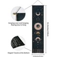 thumbnail image 3 of Moon Tapestry Psychedelic Wall Hanging Tapestries Tapestry Home Decoration for Bedroom 51 x 13 Inch (130 x 32 cm), Black, 3 of 4