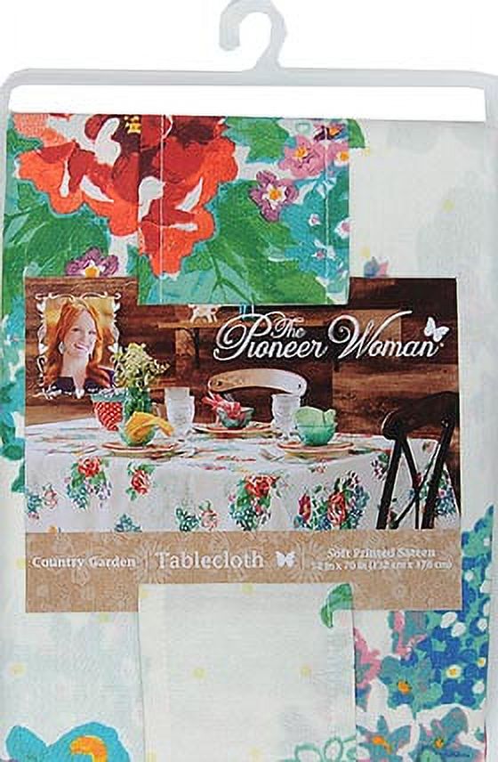 The Pioneer Woman Country Garden Tablecloth, 52" x 70", Multicolor - image 3 of 3