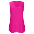 thumbnail image 4 of Fgnfyis Womens Tops Casual Solid Color Pearl Edge Round Neck Plus Size T Shirt Summer Comfort Tee for Everyday Wear Short Sleeve T Shirts for Women Hot Pink XXXXXL, 4 of 5