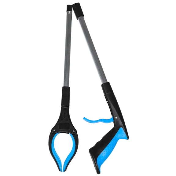LULULION Garbage Grabber Stick Foldable Grabber Steel Wire Ergonomic Textured Handle 1Set
