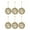 Golden, variant on Gymnture christmas 6pcs Glitter Hollow Out Baubles Tree Hanging Pendant for Christmas Tree (Golden)