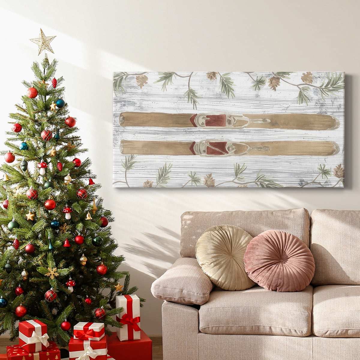 Pinecone Lodge Collection D- Gallery Wrapped Canvas