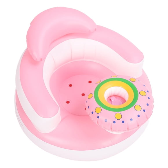Asiento De Apoyo Para Bebés, Apariencia Linda, Bomba De Aire Incorporada, Sofá Portátil De Respaldo Para Bebés Duradero De PVC Para Piso