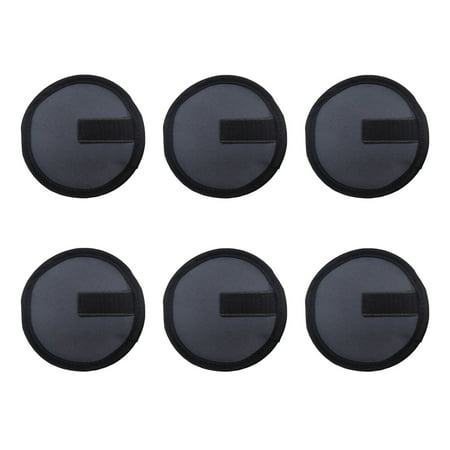 Fishing Lure Covers For Rod Velcro 6 PCS Lure Covers Fishing Hook Protector 6 Inch Fishing Rod Lure Covers Wraps Black