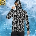 thumbnail image 2 of successthop Mens Long Sleeve Sun Protection Shirts Fishing with Face Cover Hooded Camouflage Jacket for Outdoor Driving Traveling Hiking Fishing Black 2XL, 2 of 6