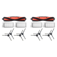 thumbnail image 1 of 14Pcs for EVE Plus Robot Vacuum Cleaner Main Brush HEPA Filter Side Brush Replacement Accessories Parts, 1 of 8