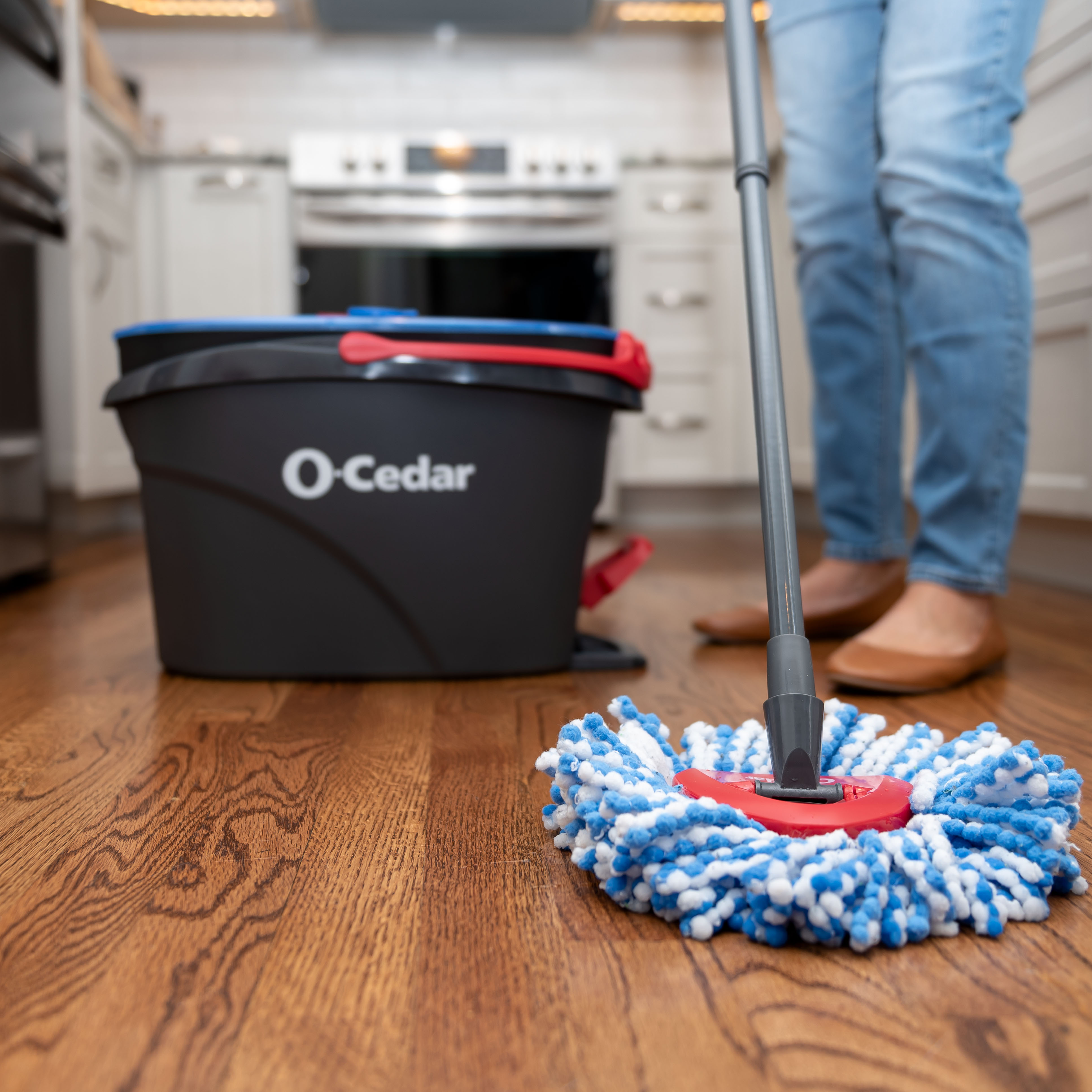 O-Cedar EasyWring RinseClean Spin Mop and Bucket System, Hands-Free System - image 20 of 25