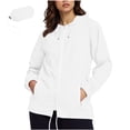 thumbnail image 2 of WIZUTIZ Women's Waterproof Rain Jacket Zip Up Hooded Lightweight Packable Long Sleeve Outdoor Windbreaker Raincoat with Pockets Coat Layer Top, 2 of 5