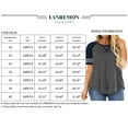 thumbnail image 5 of Women Plus Size tops Summer t shirts Tunic for Women Crew Neck Short Sleeve Flowy Oversized T Shirts Blouse Pink 24 Plus, 5 of 5