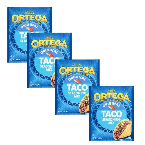 ( 4 Pack ) Ortega Seasoning Mix, Original, Taco 1 Oz