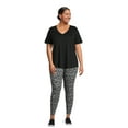 thumbnail image 4 of Terra & Sky Women's Plus High Rise Leggings, 27” Inseam, Sizes 0X-4X, 4 of 5