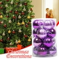 thumbnail image 4 of Stijggn 16pcs Christmas Balls Christmas Tree Ornaments Decorative Hanging Baubles, Shatterproof Plastic Decorations for Christmas Tree Home Office Decor, 4 of 7