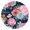 272, variant on Floral Print Round Tablecloth with Elastic Fit, Durable and Lightweight Polyester, Fits 44-52 Inch for Indoor and Outdoor Table Use