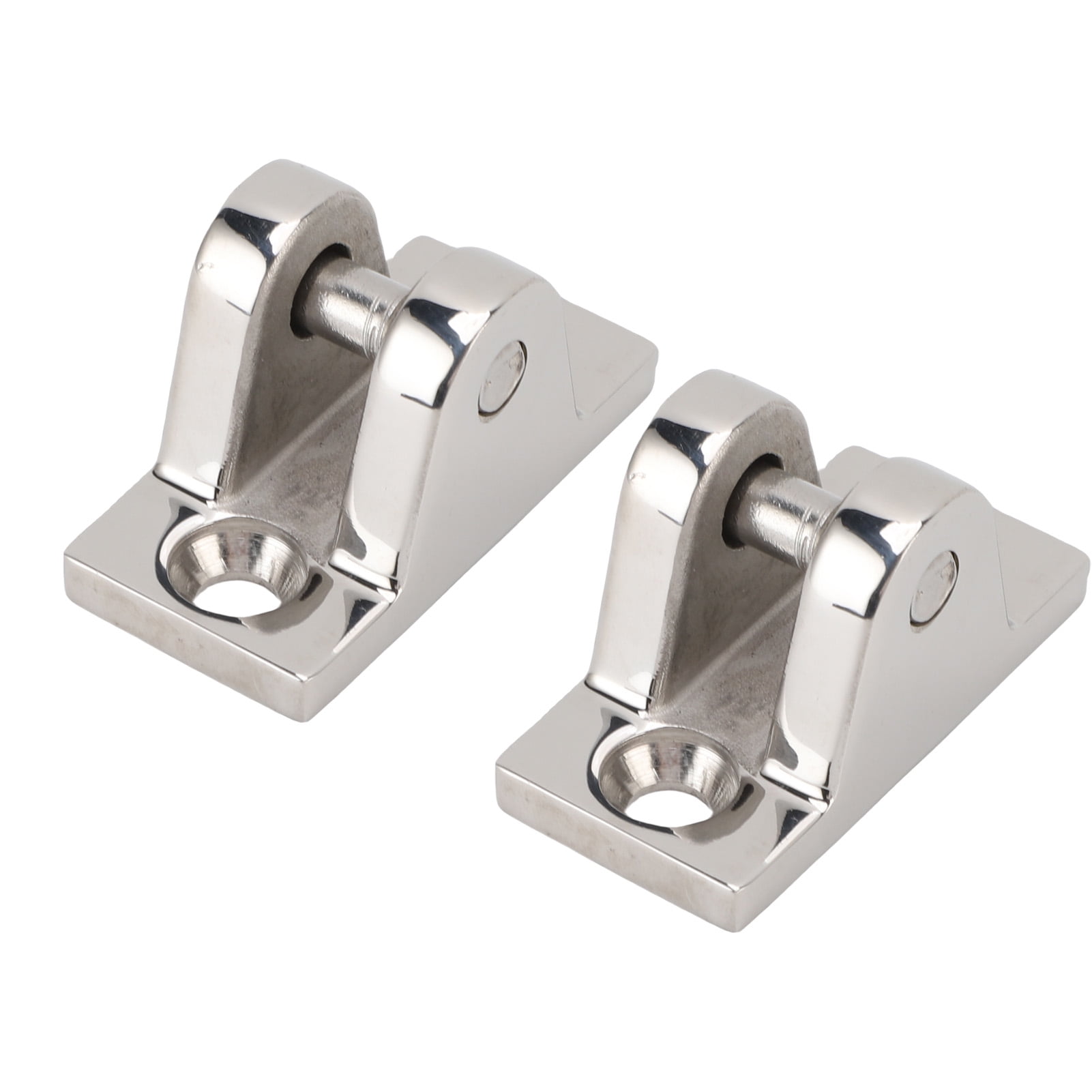 Riousery 2 Pcs Boat Bimini Top Deck Hinge Mount 316 Stainless Steel Fitting High Flatness Hardware for Fishing Boat Yacht Marine (2.05 in / 52 mm)