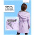 thumbnail image 5 of URBAN REPUBLIC Girls' Raincoat - Lightweight Waterproof Anorak Trench Coat - Rain Jacket (7-16), 5 of 7