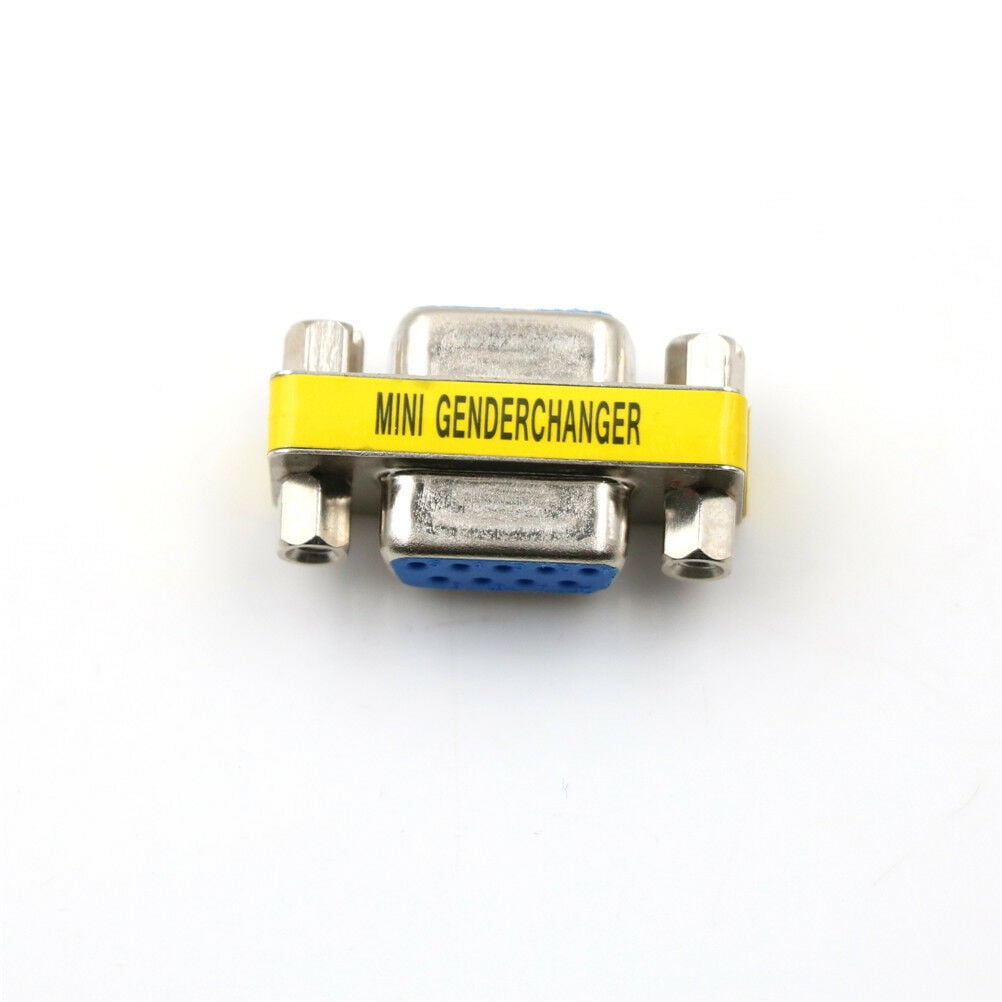 Serial RS-232 DB9 9 Pin Female to Female F//F Gender Changer Coupler Adapter BR