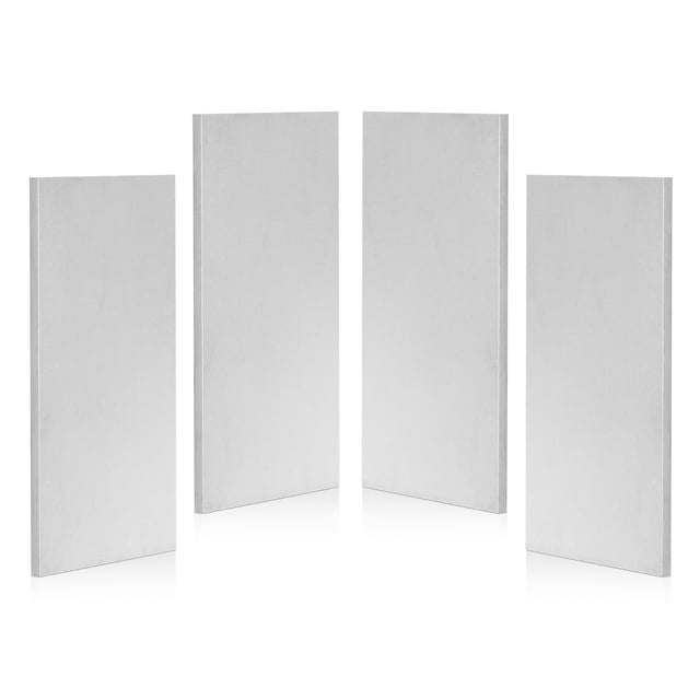 Uxcell Paquete de 4 Acero 1095 para Cuchillo, 4" x 1-1/2" x 1/8" Acero Recocido en Frío